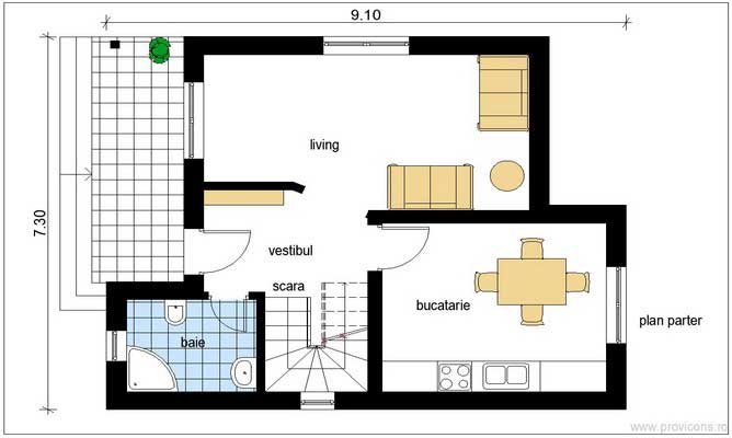 Plan-parter-casa-din-lemn-arad-andrada