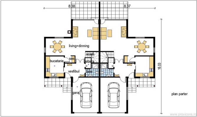 Plan-parter-casa-duplex-din-lemn-benchea