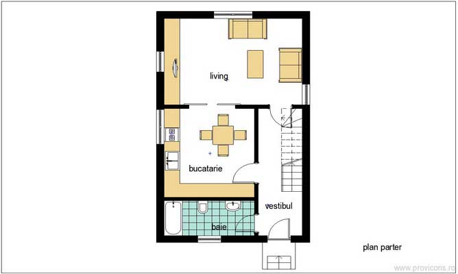 Plan-parter-casa-mica-din-lemn-neagu