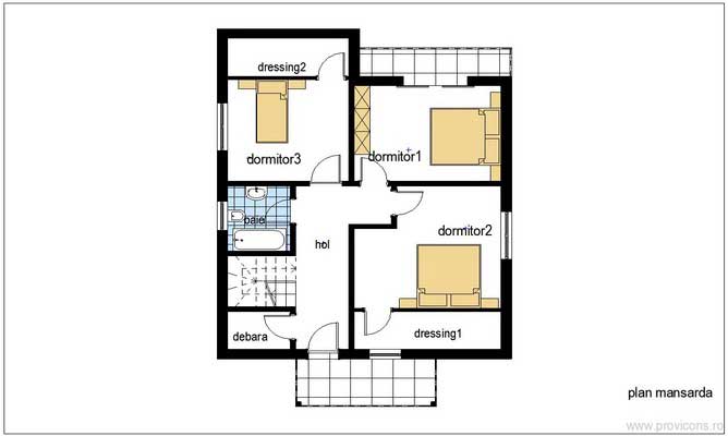 Plan-mansarda-casa-prefabricata-din-lemn-nicolae