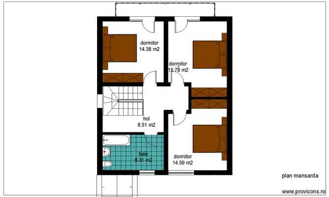 Plan-mansarda-fatade-casa-din-lemn-alberta1