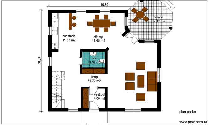 Plan-parter-fatade-casa-din-lemn-alyona