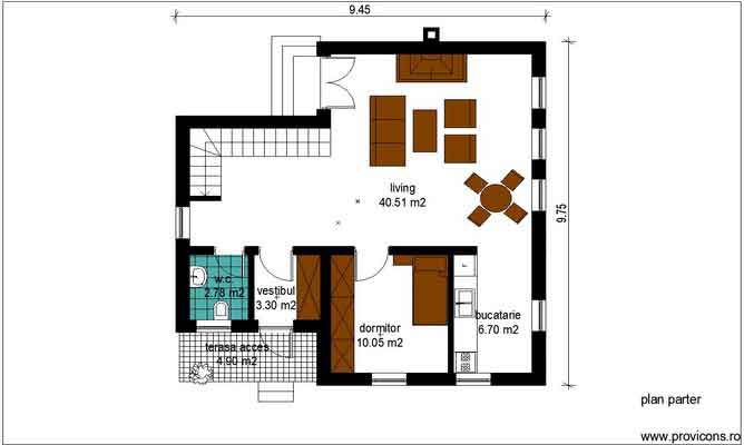 Plan-parter-fatade-casa-din-lemn-anastasie