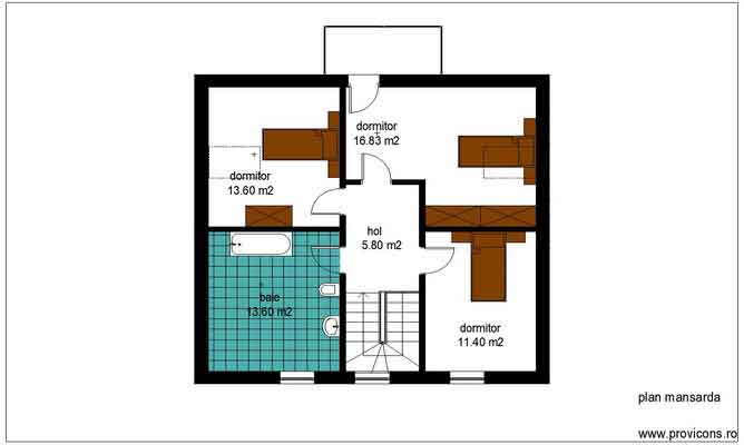 Plan-mansarda-fatade-casa-din-lemn-aurelian