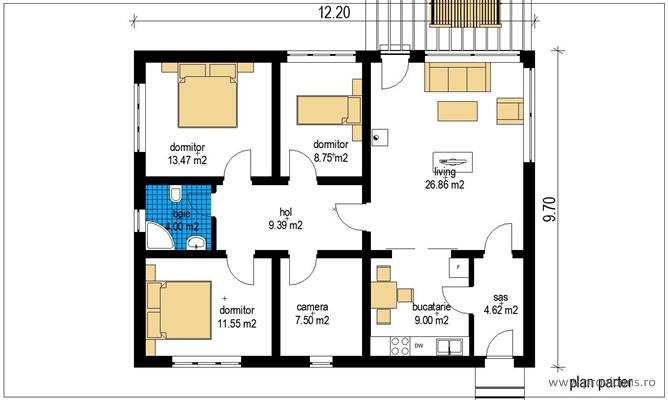 Plan-parter-casa-ieftina-bragadiru-fedor3