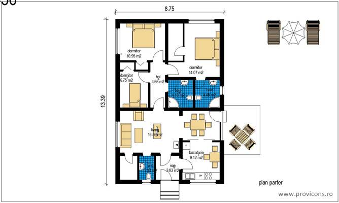 Plan-parter-casa-ieftina-craiova-sylvester