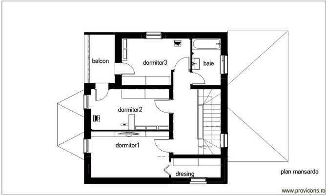 Plan-mansarda-arhitectura-casa-moderna-tinca