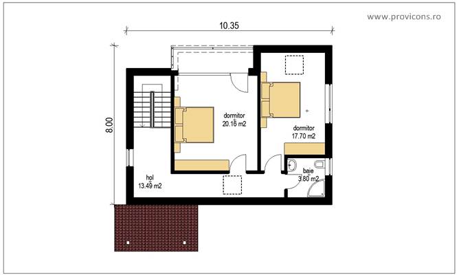 Plan-mansarda-casa-noua-berceni-danielle