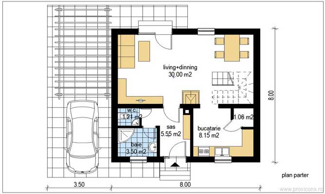 Plan-parter-casa-din-caramida-tania