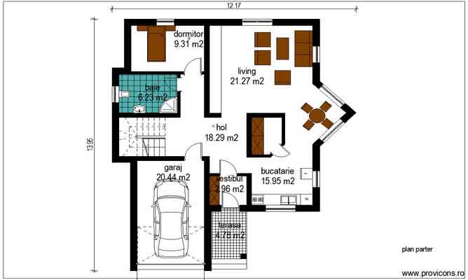 Plan-parter-proiect-casa-cu-mansarda-si-garaj-virgil1