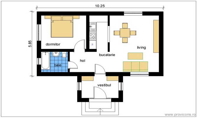 Plan-parter-casa-mica-parter-petronela